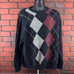 Alexander Julian Colours Womans 2XL Argyle Sweater – Vintage,‎ Preppy